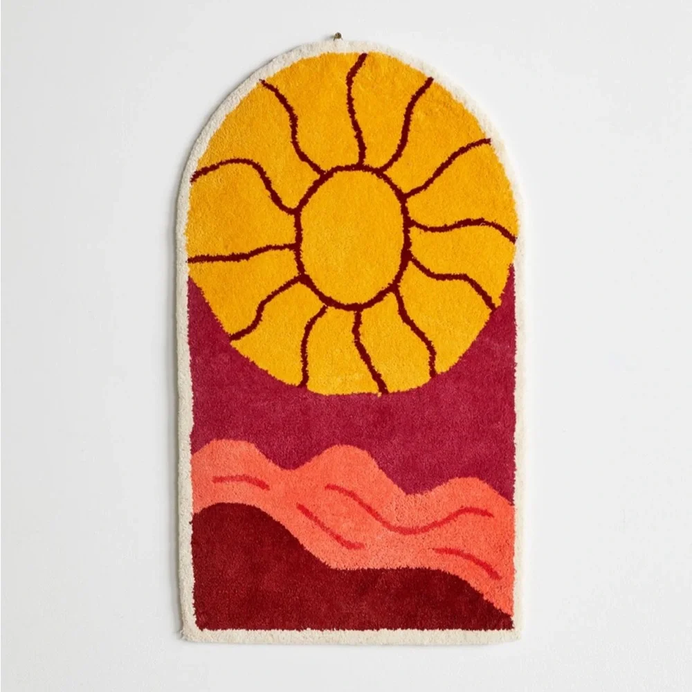 Sunset tufted wall hanging
